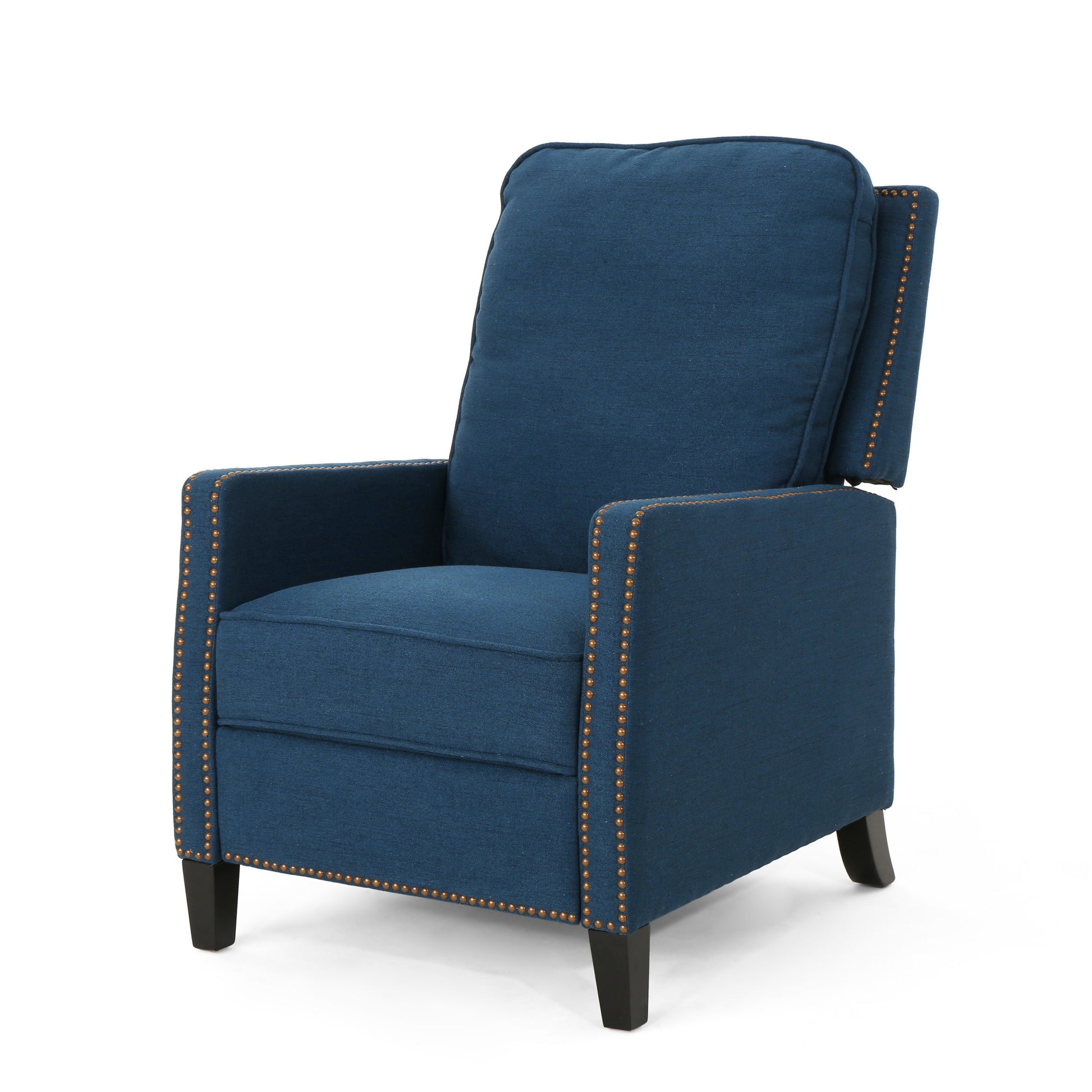 27.5" Wide Manual Standard Recliner Navy Blue Fabric