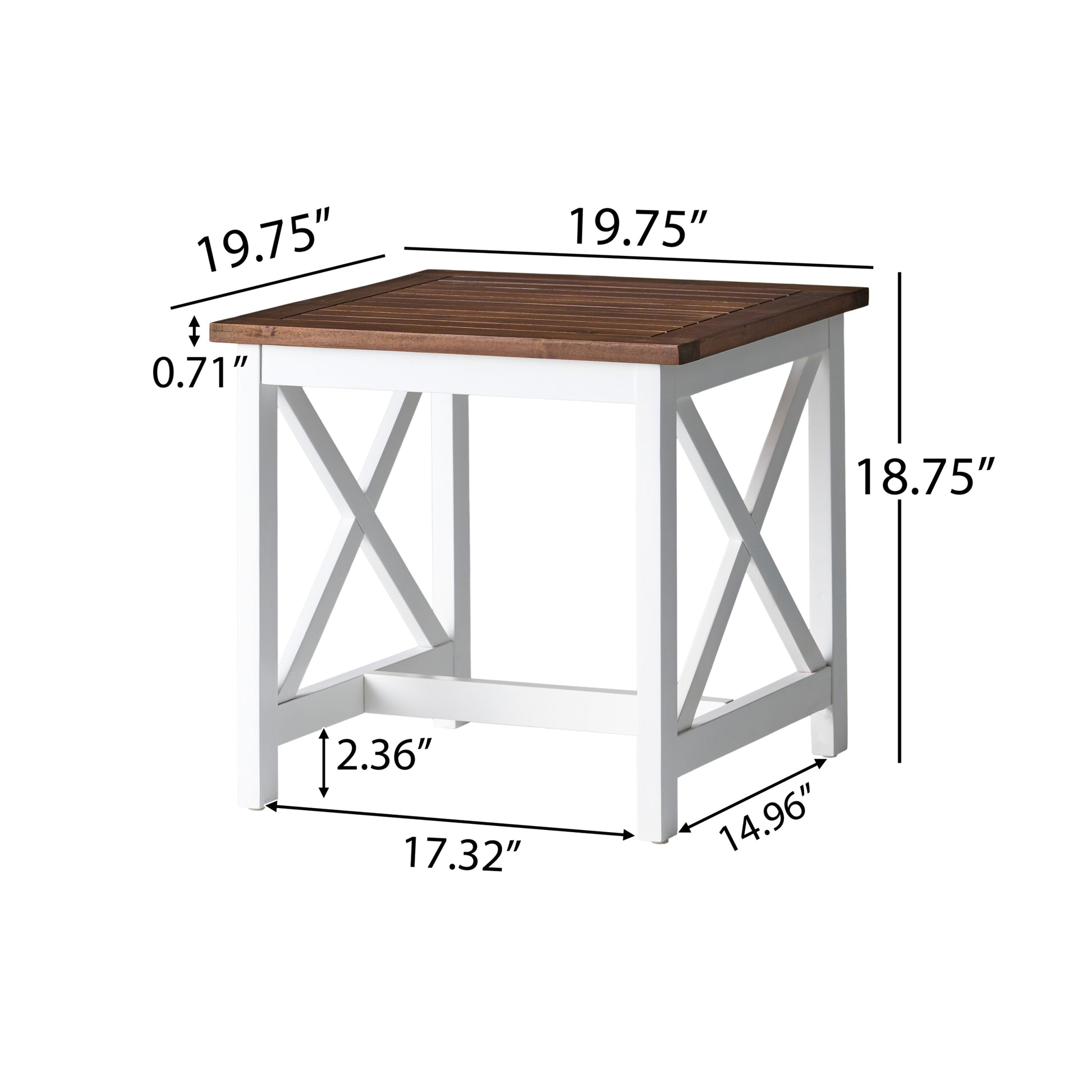 Cassara 20 Brown White Wood