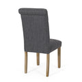 Dining Chair Mp2 Set Of 2 Charcoal Fabric