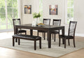 Ally Side Chair Set Of 2 Antique Charcoal Dark Brown Wood
