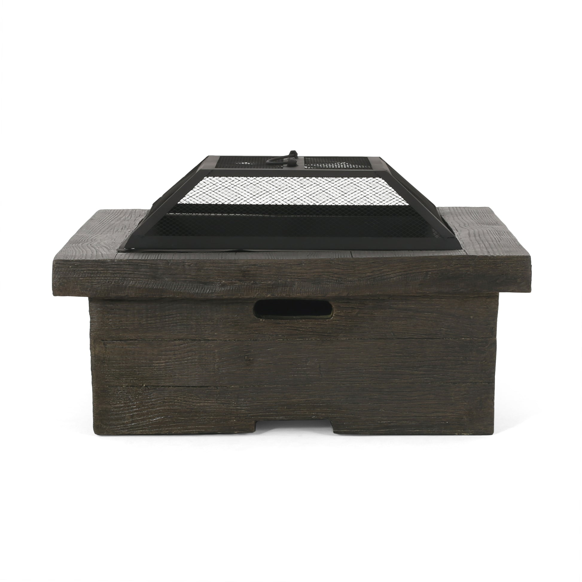 Mgo 29 Square Wood Burning Fire Pit Grey Magnesium Oxide