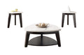 Francies 3 Piece Table Set White Marble White Marble
