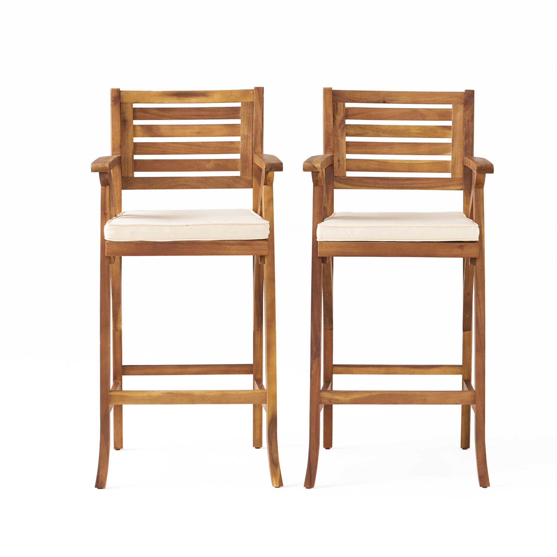 Hermosa 2Pc Barstool Brown Acacia Wood