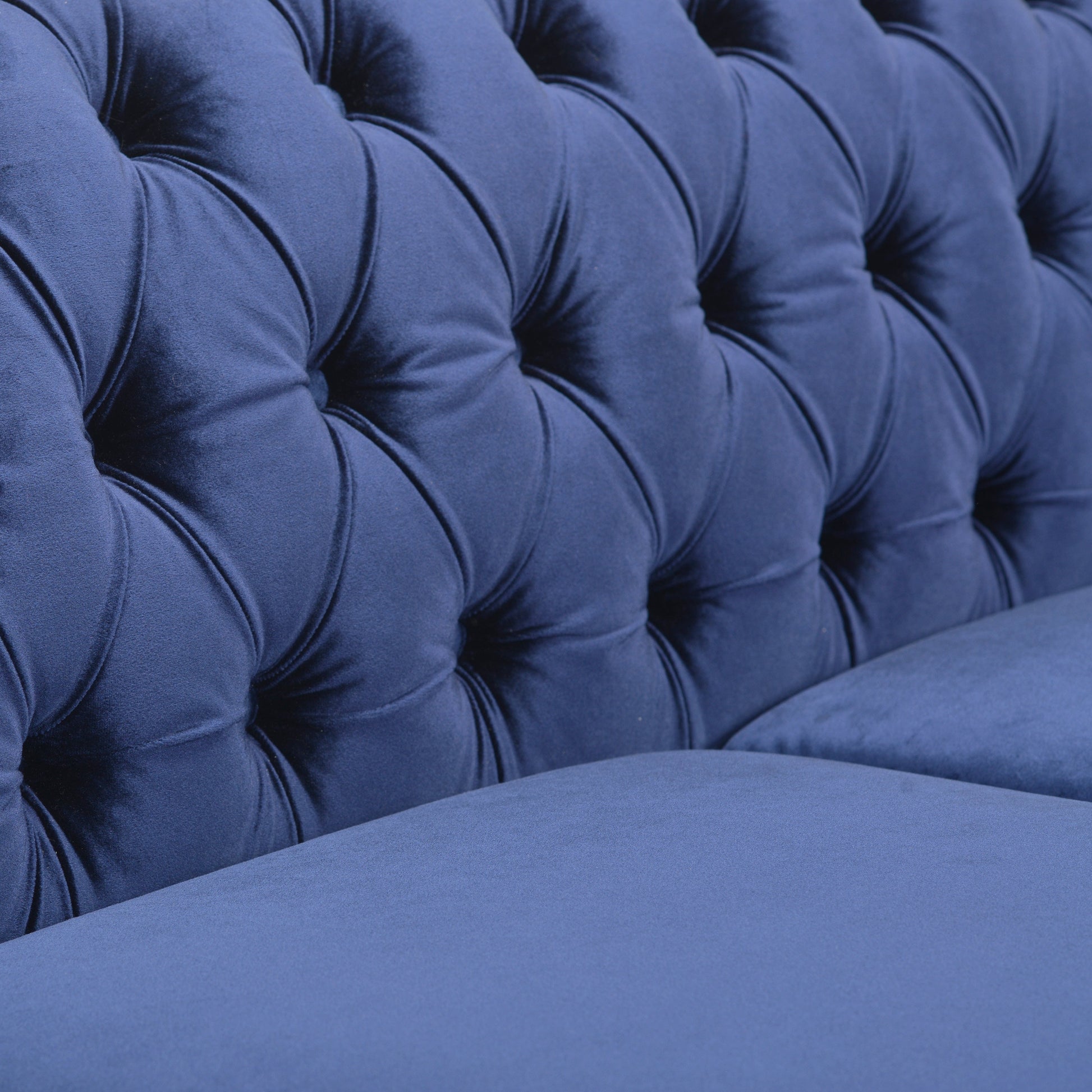 Sofa 3 Seater Blue Velvet