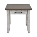 Bear Creek 3 Piece Table Set White White Wood