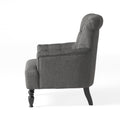 Club Chair Dark Gray Fabric