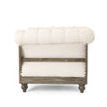 Club Chair Beige Fabric