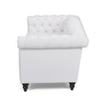 Sofa 3 Seater White Pu