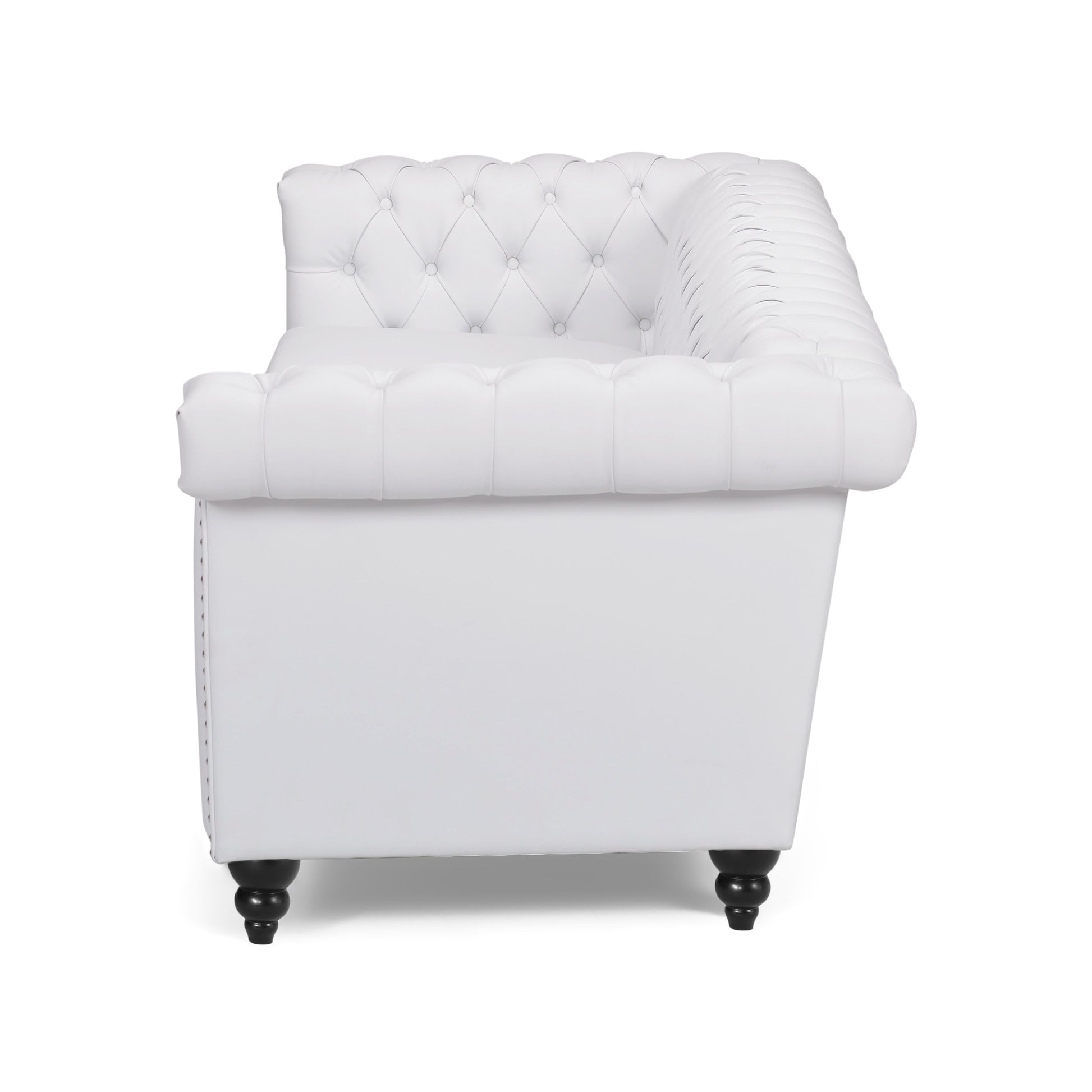 Sofa 3 Seater White Pu