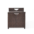 Wing Pe Storage Bench Brown Multi Rattan