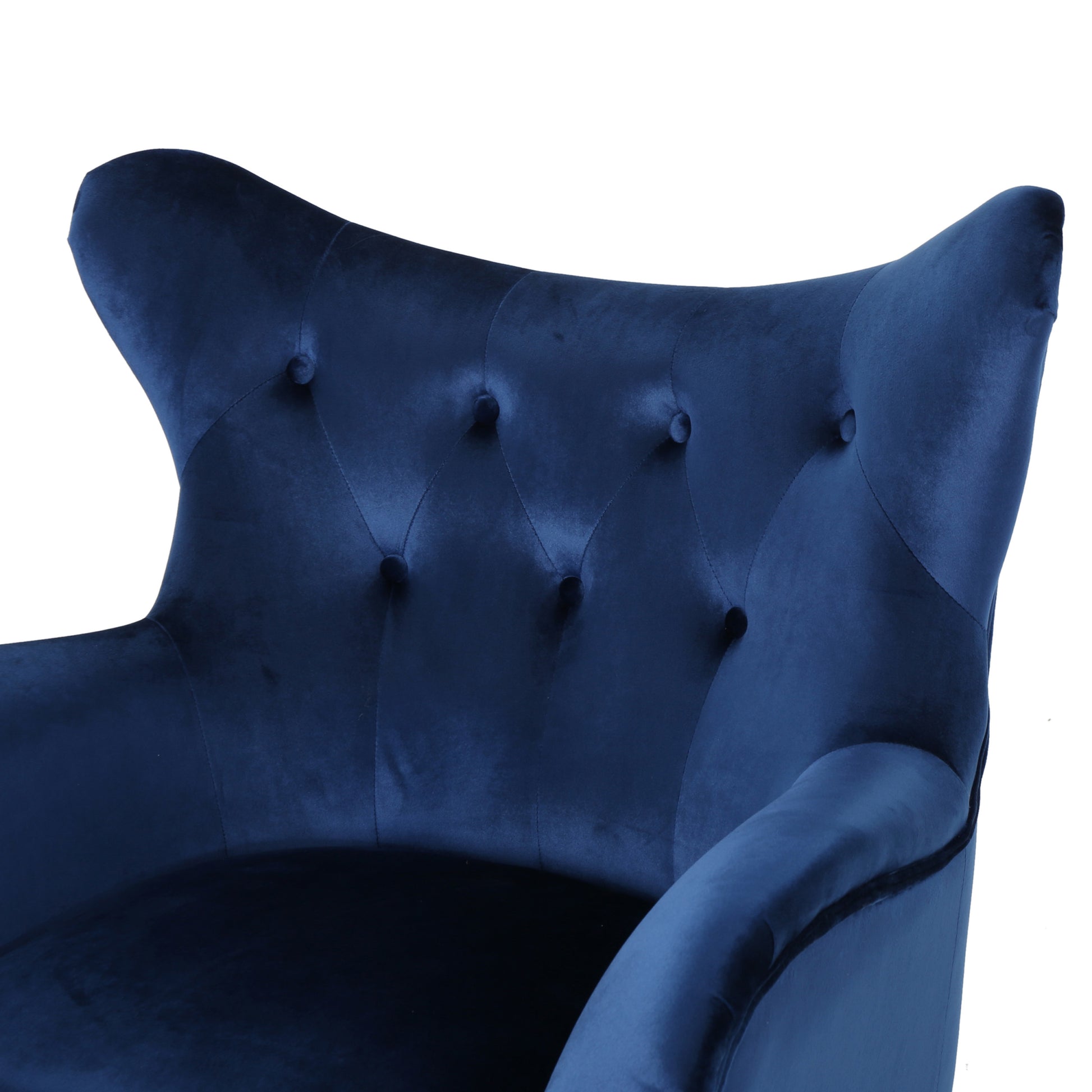 Arm Chair Navy Blue Velvet