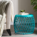 Alamera 19.75 Side Table Teal Iron