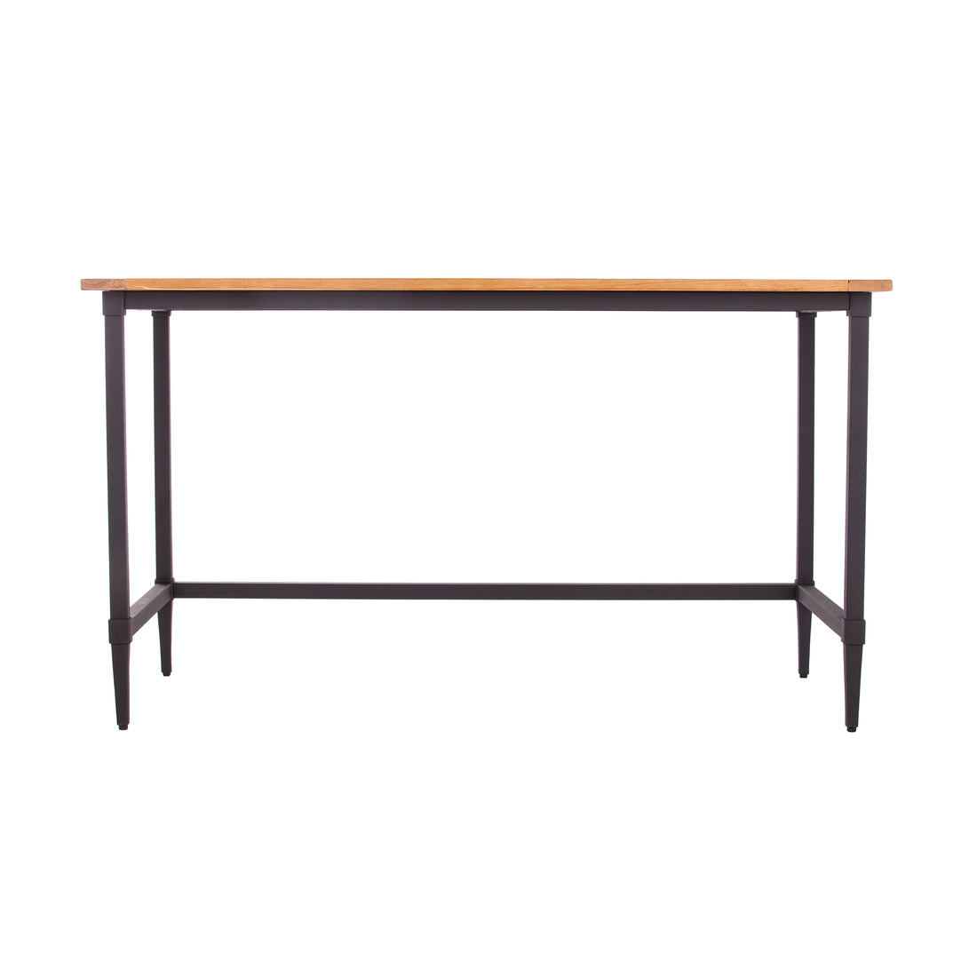 Lawrenny Reclaimed Solid Wood Desk Black Solid Wood