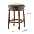 Counter Stool Brown Leather