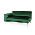 Mirod Comfy 4 Seat Sofa With Metal Legs, Modern For Living Room And Study Emerald Velvet 4 Seat