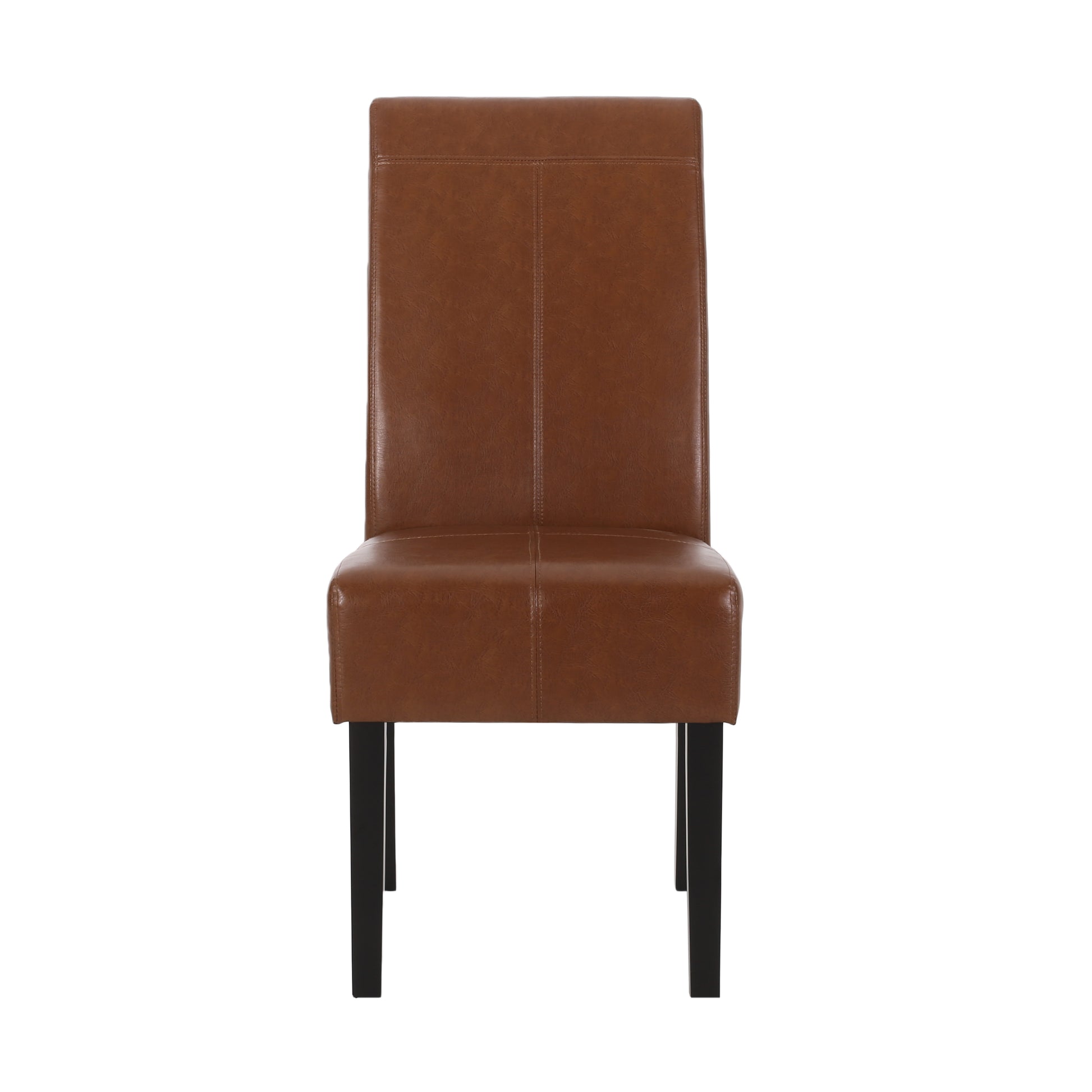 Pertica Kd Dining Chair Light Brown Pu Leather