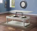 Hemingway Lift Top Coffee Table White White Wood