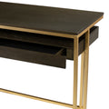 Kinlord Writing Desk W Storage Brown Mdf