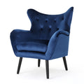 Arm Chair Navy Blue Velvet