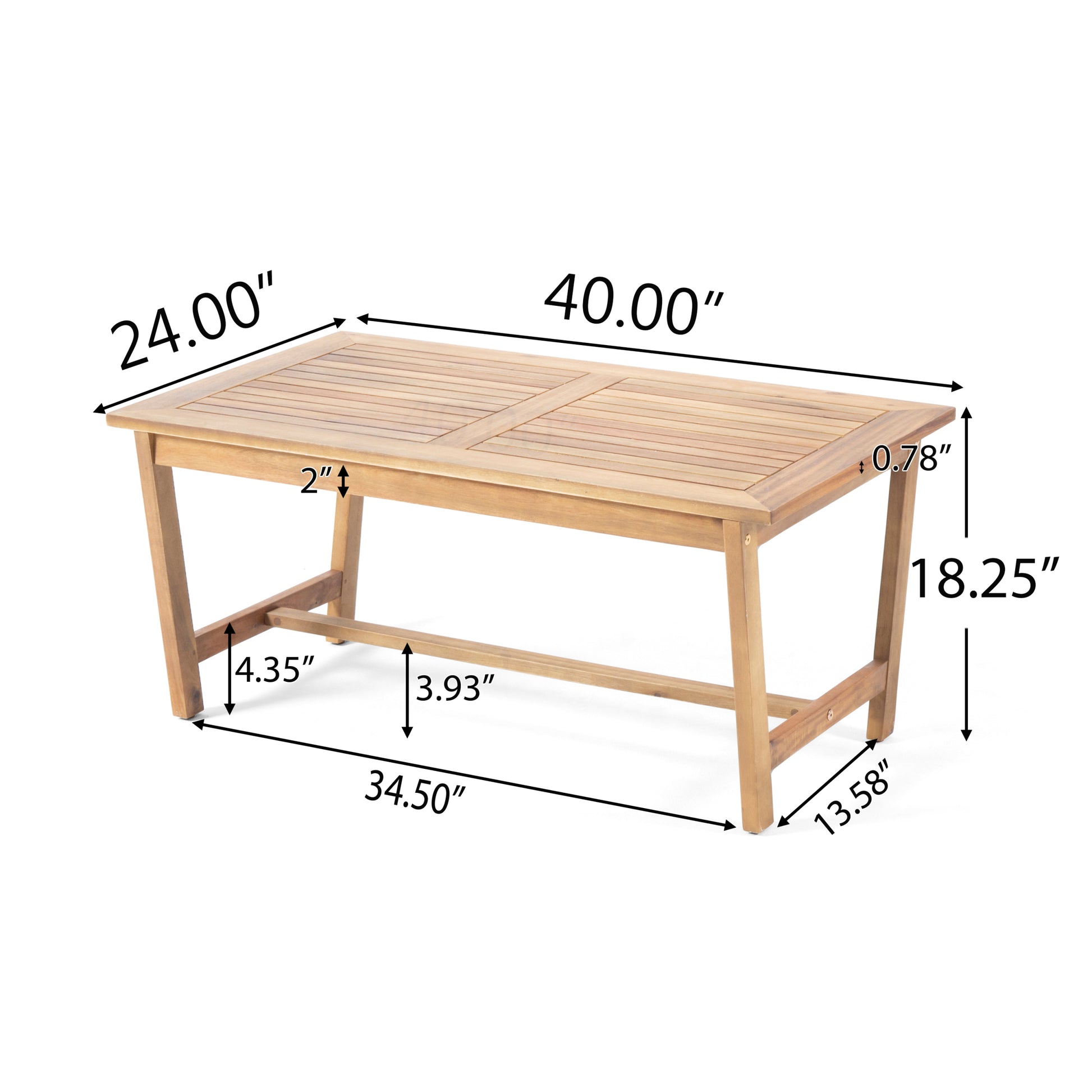 Panama 4Pc Chat Set Teak Wood Waterproof Fabric