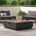 Wellington 40 Square Fire Pit 50 Brown Gold Iron