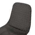 Gila Dining Chair With Powder Coated Legs Brown Multi Rattan