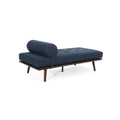 Chaise Lounge Navy Blue Fabric