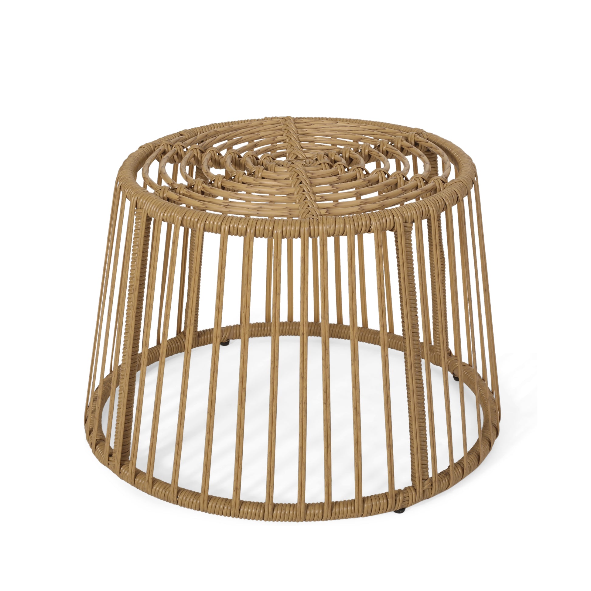 Elaine Side Table Light Brown Rattan