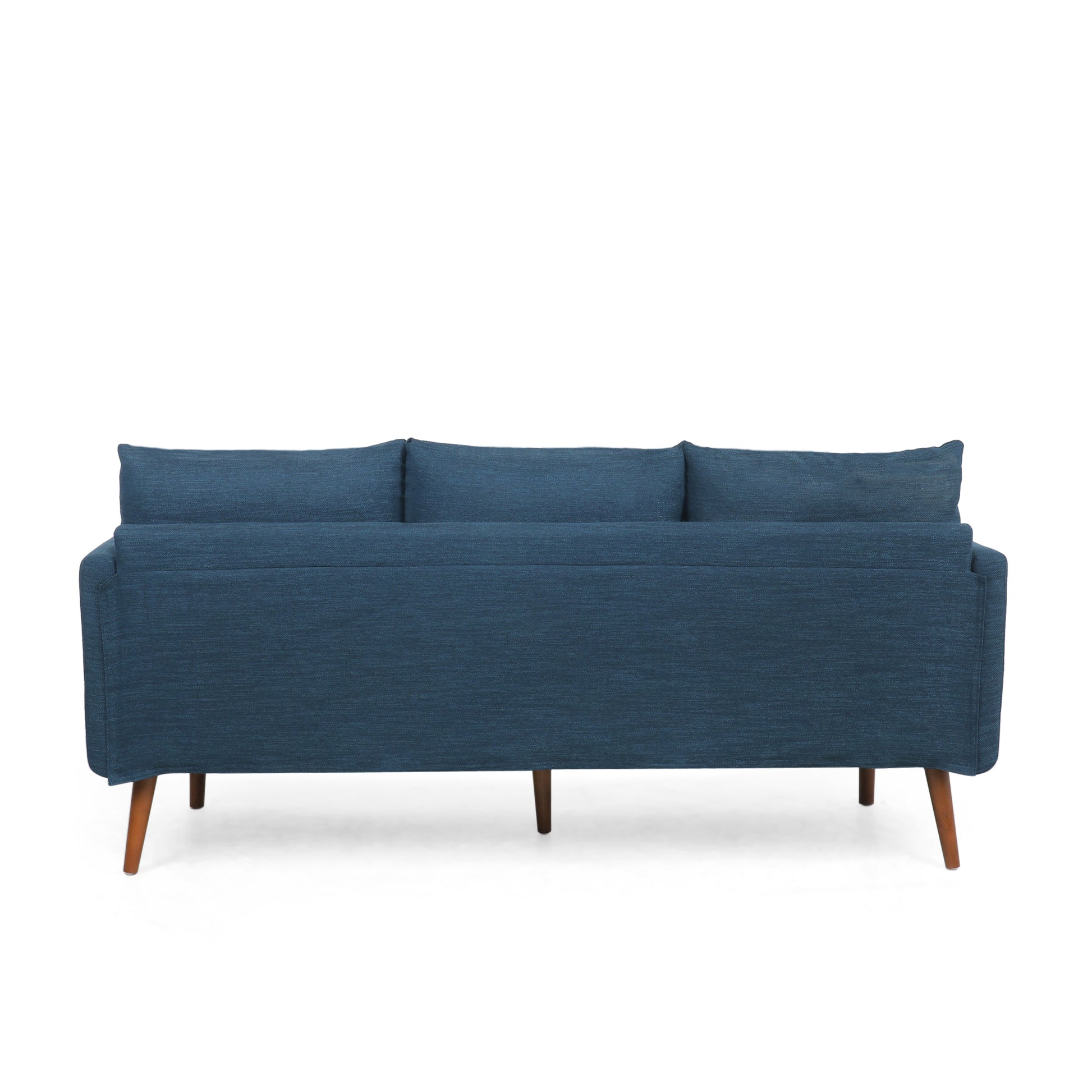 3 Seater Sofa Navy Blue Fabric