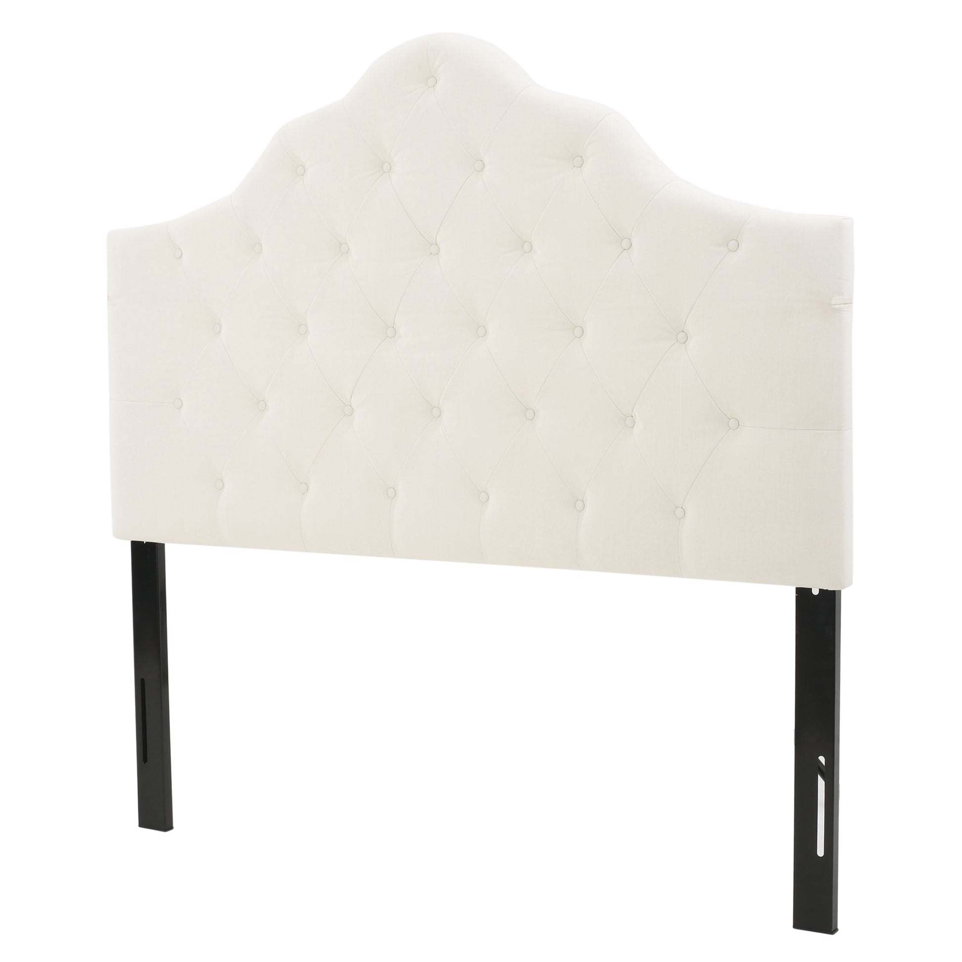 Queen & Full Sized Headboard Ivory Fabric