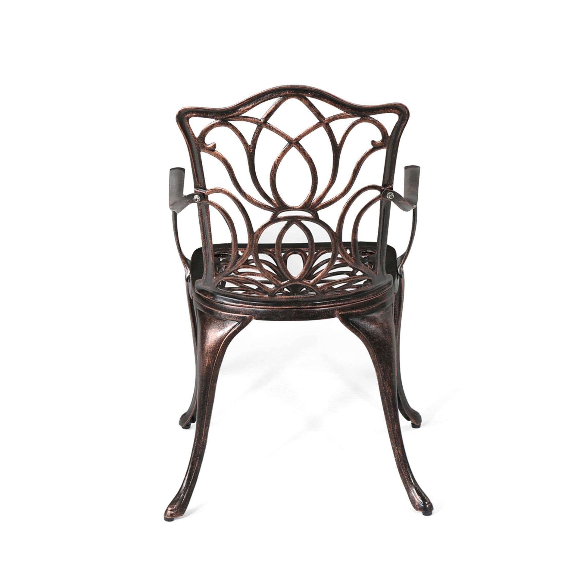 Tucson Dining Chair, Black Copper Set Of 2 Copper Aluminium