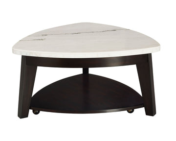 Francis Marble Top Cocktail Table White White Marble