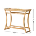 Butler Console Natural Wood