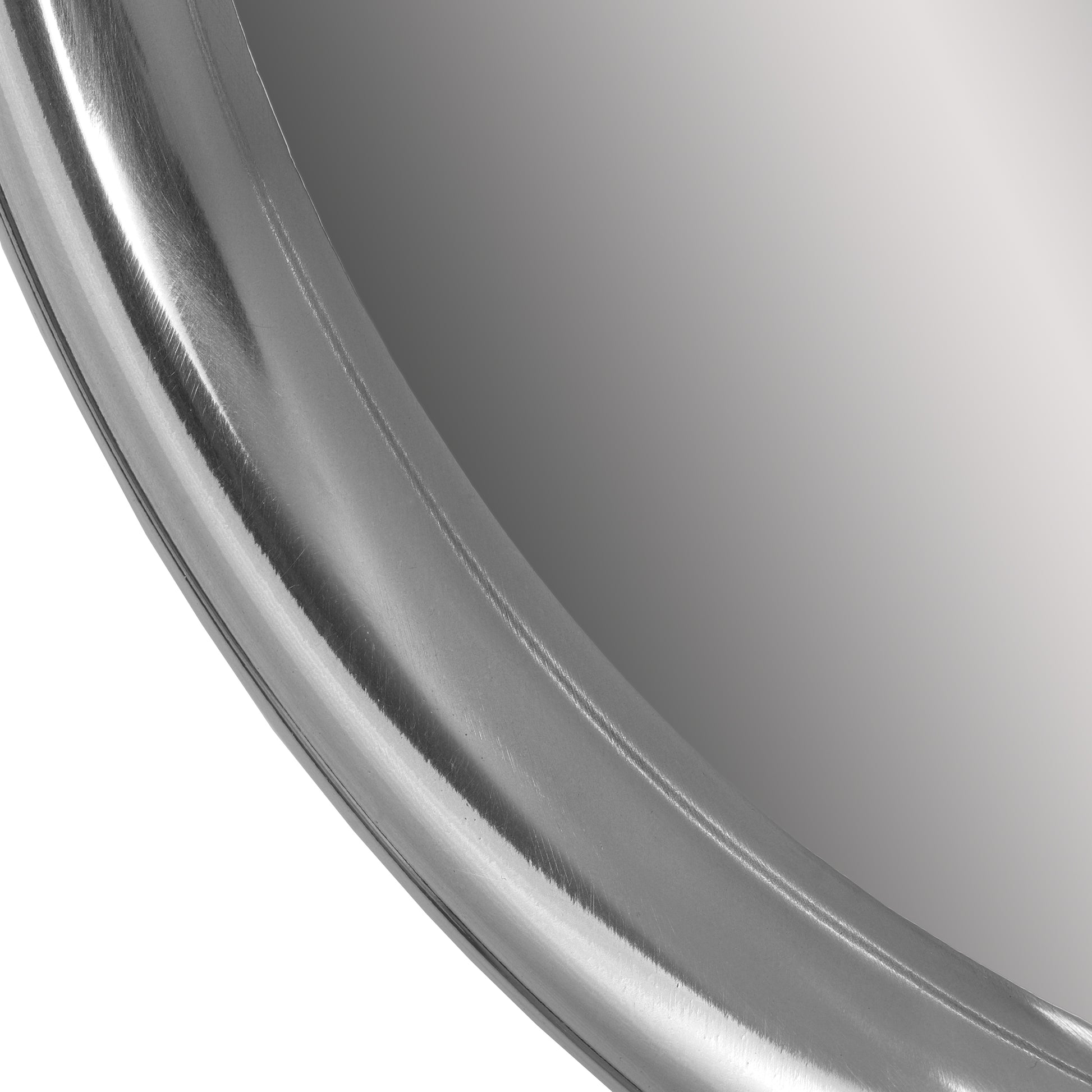 Round Mirror Silver Aluminium