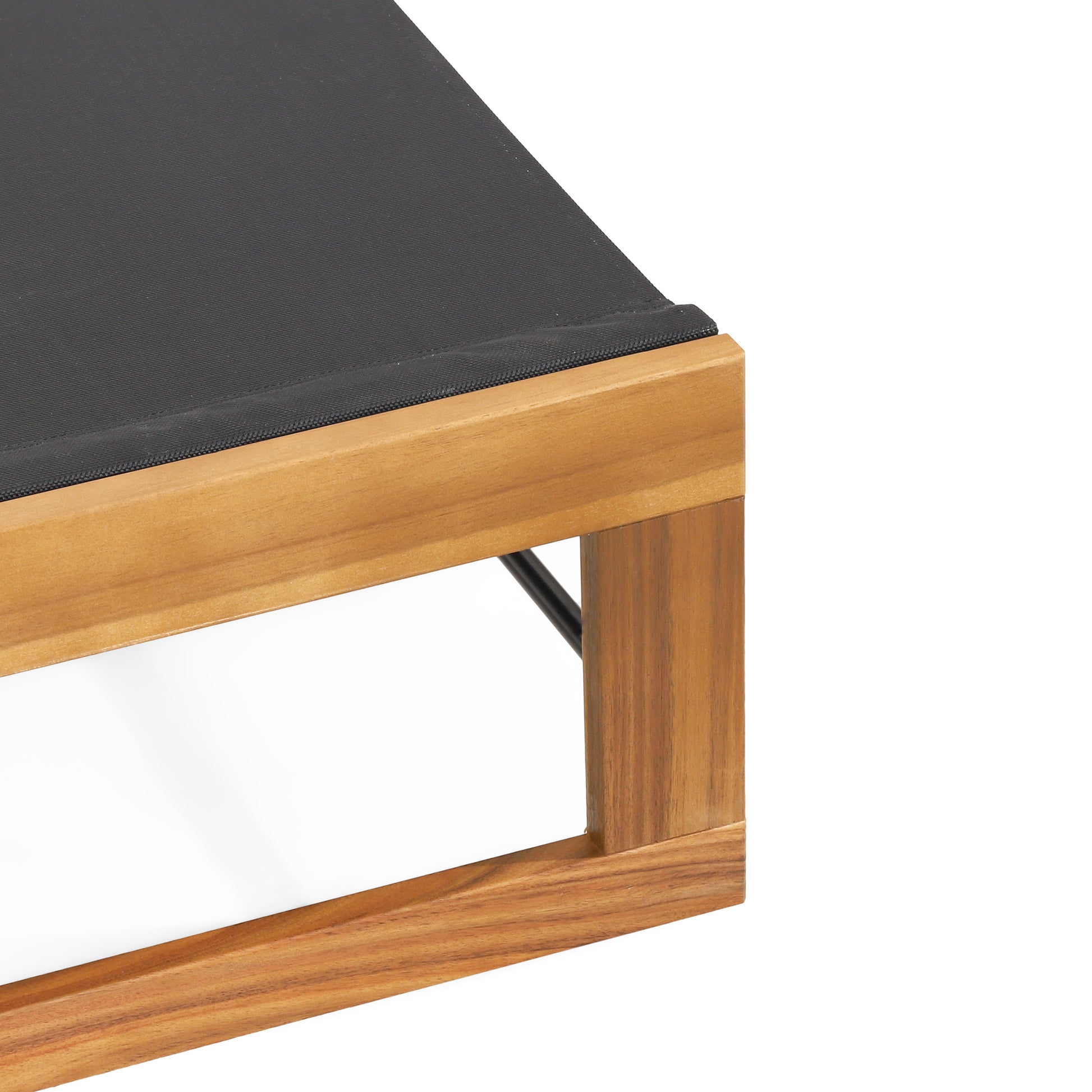 Mia Chaise Lounge Teak Metal & Wood