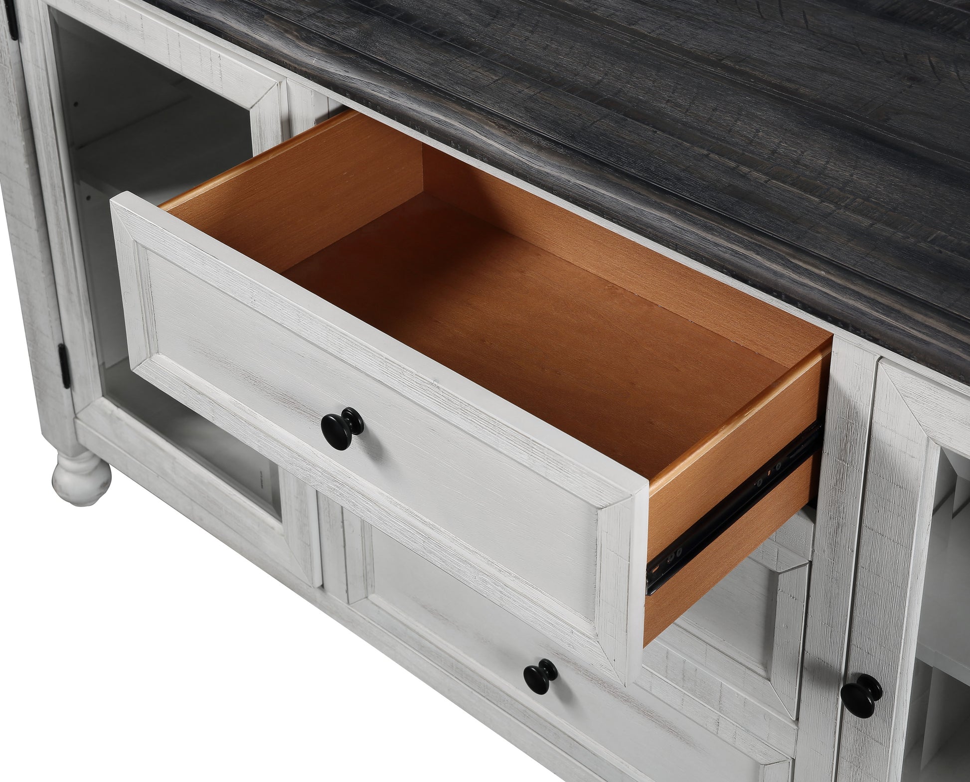 Heston Tv Stand Or Server White White Wood