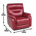 Fortuna 3 Piece Living Room Set Red Red Wood