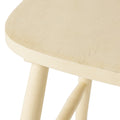 36 Inch H Spindle Back W.Chair Cream Rubber