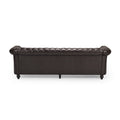 Sofa 3 Seater Brown Pu