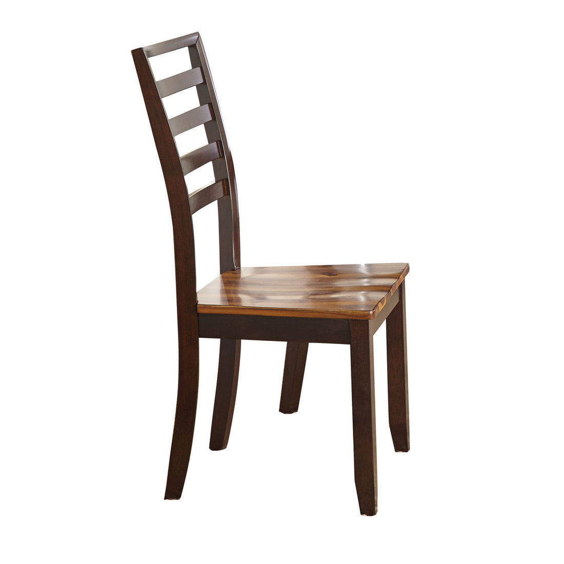 Captivating Side Chair Cordovan Cherry Finish, Ladder Back Optimal Comfort, Farmhouse Or Style Blending Environments, Set Of 2 Chairs Brown Espresso Dining Room Rectangular Transitional Side Chair Acacia Solid Wood Mdf