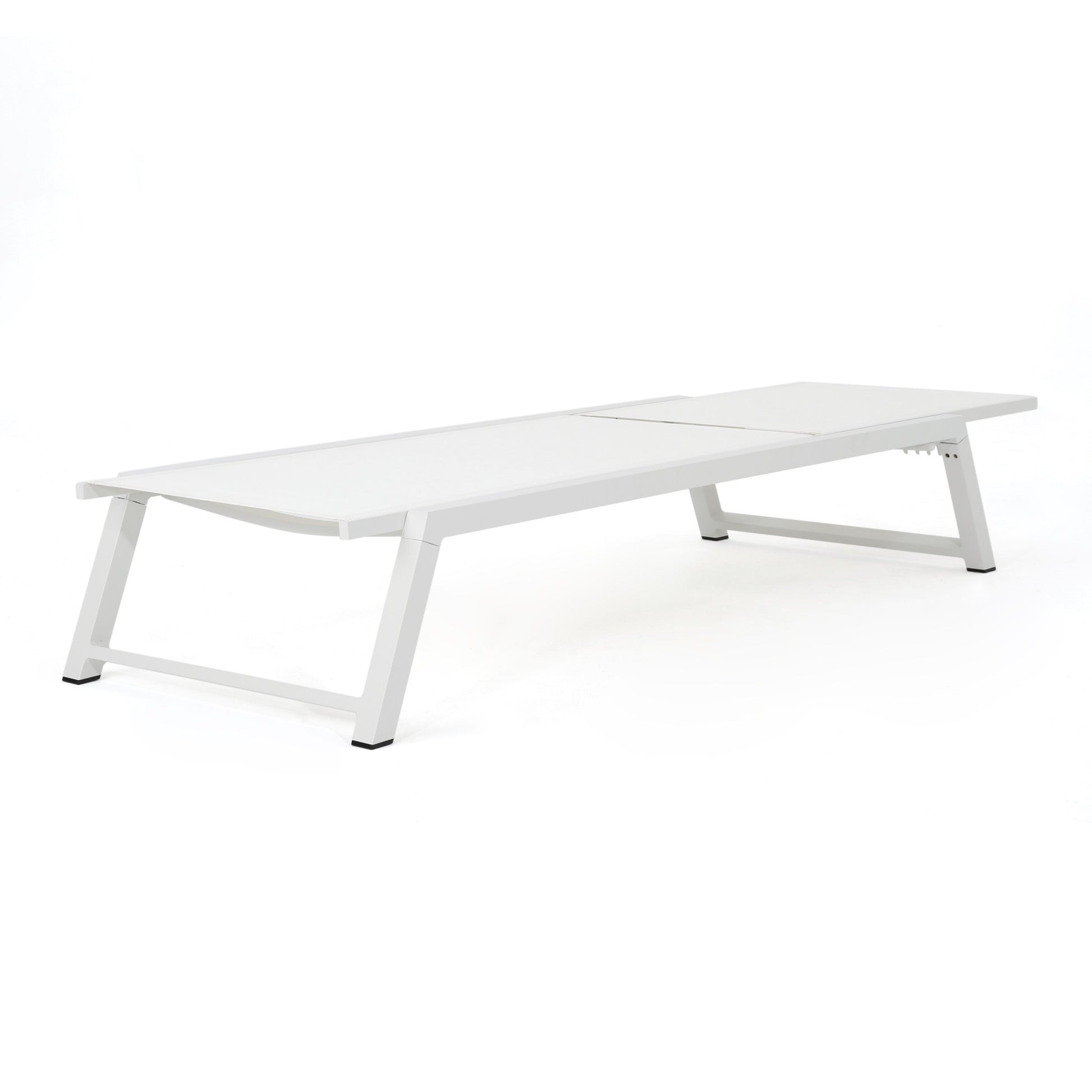 Myers Chaise Lounge Mp1 White Metal Mesh