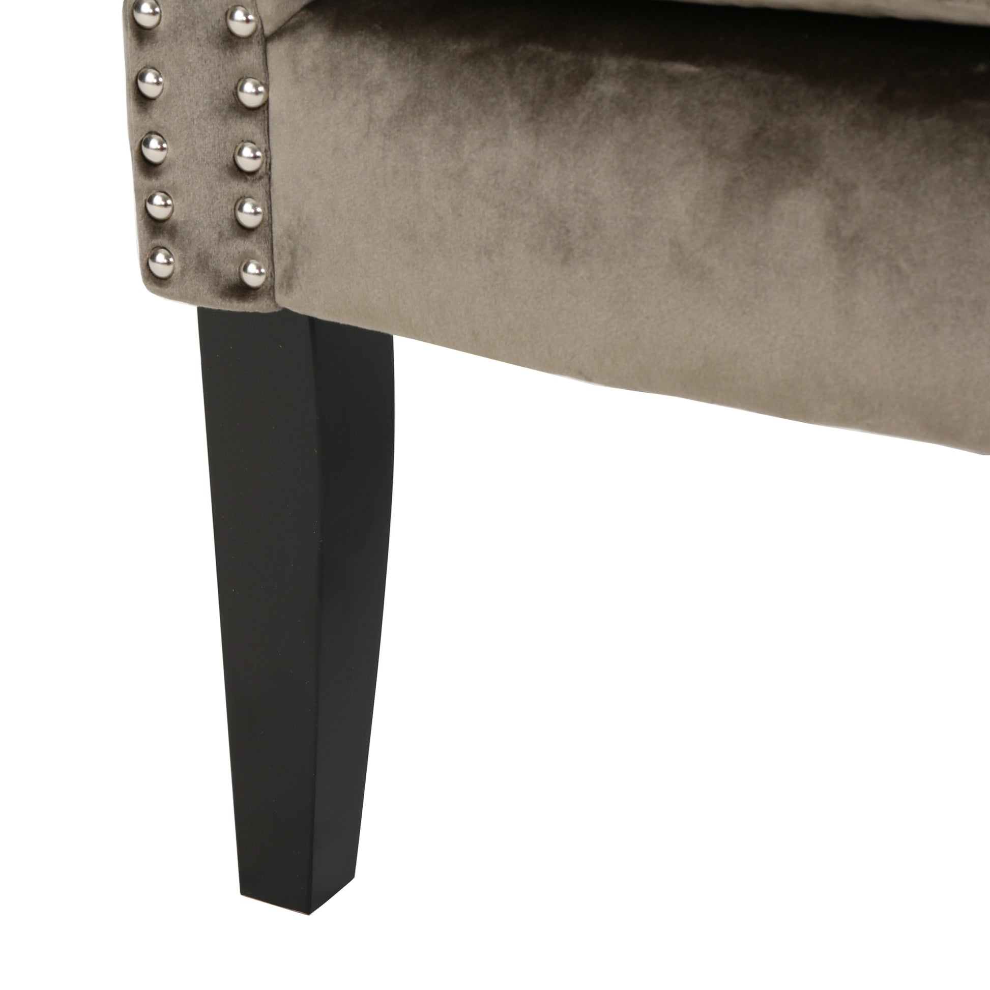 Club Chair Grey Velvet