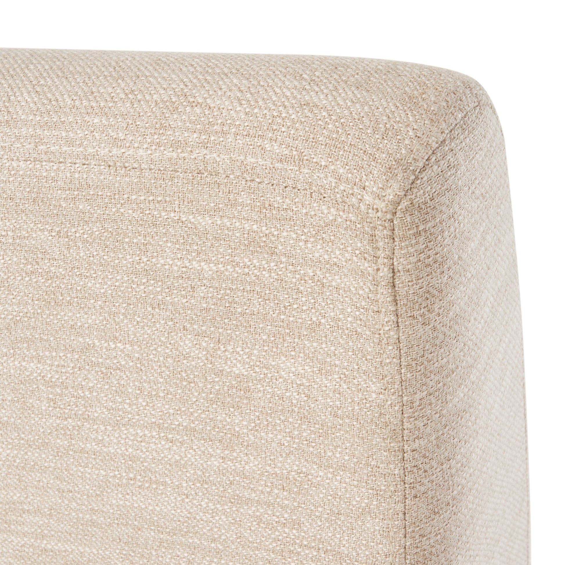 Push Back Recliner Beige Fabric