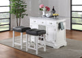 Zermatt Counter Stool Set Of 2 White White Wood