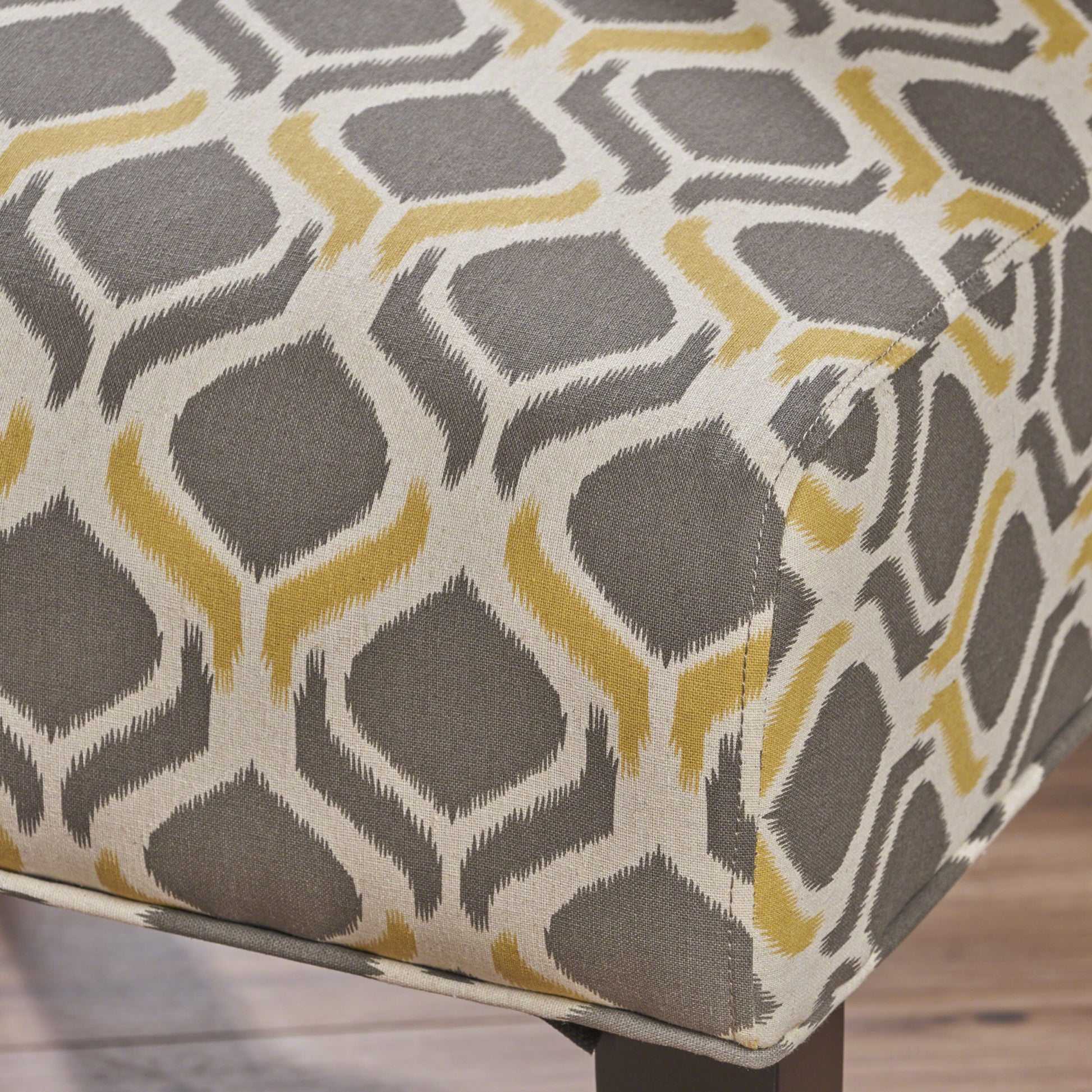 Accent Chair Grey Multi Fabric