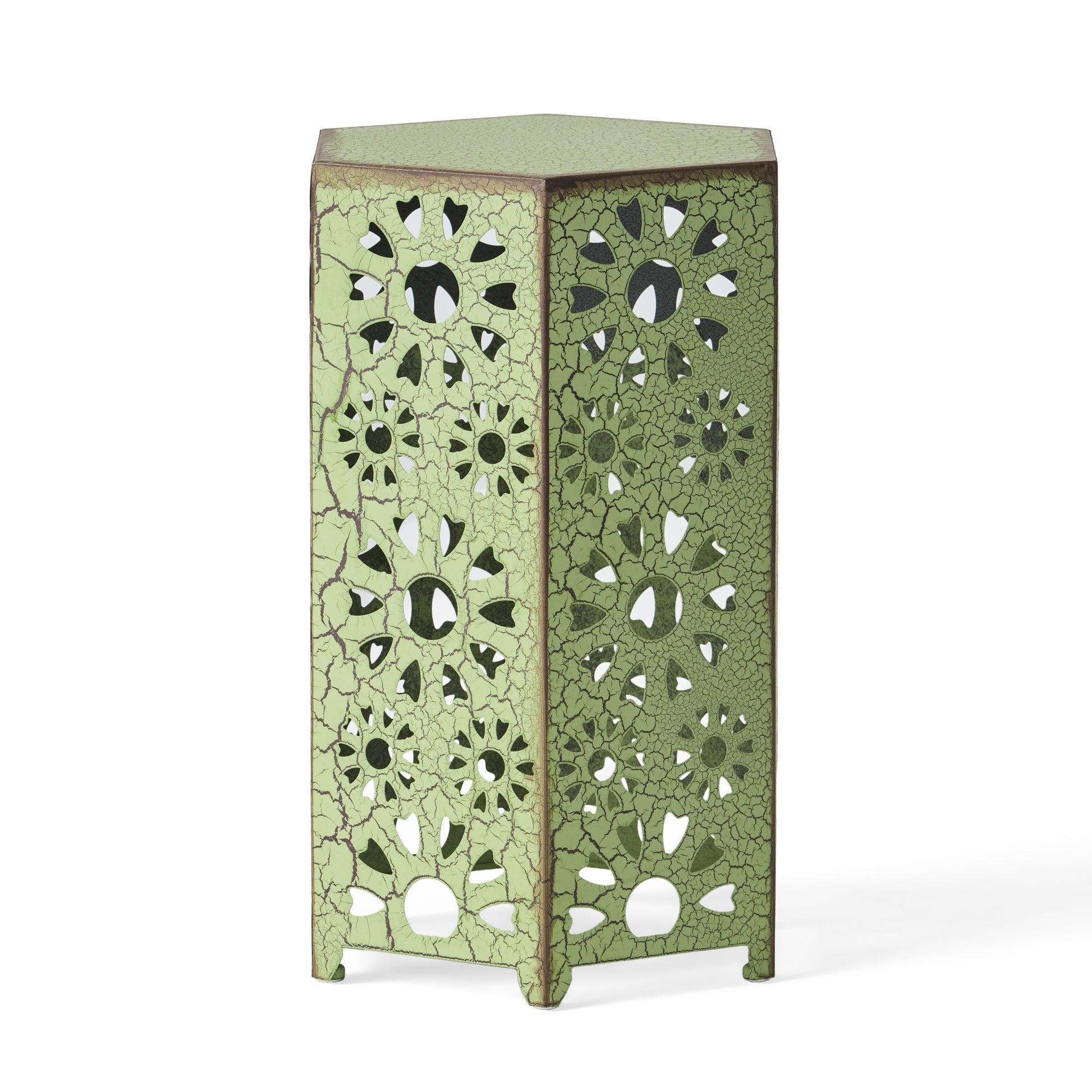 Eliana 12 "Side Table Green Iron