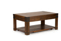 Arusha 3 Piece Table Set Brown Brown Wood