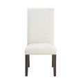 Hutchins Upholstered Chair Set Of 2 Dark Brown Dark Brown Wood