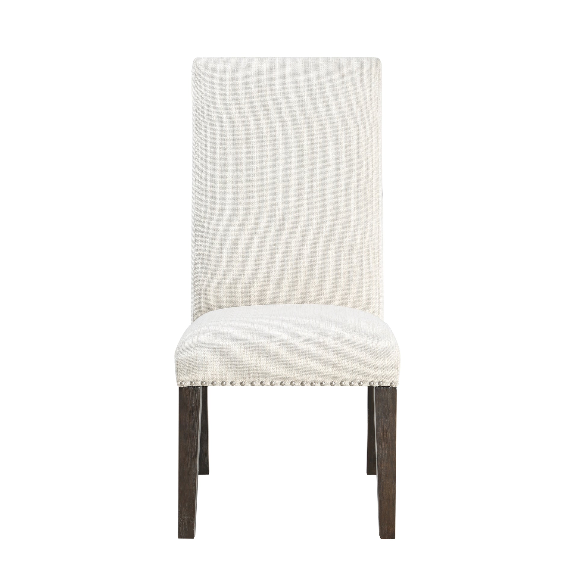 Hutchins Upholstered Chair Set Of 2 Dark Brown Dark Brown Wood