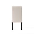 Hanford Dining Chair Ivory Pu Leather